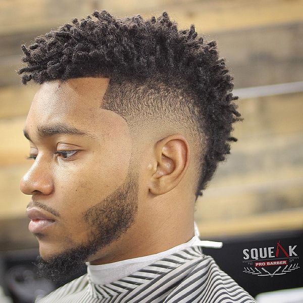 Corte fade con degradé